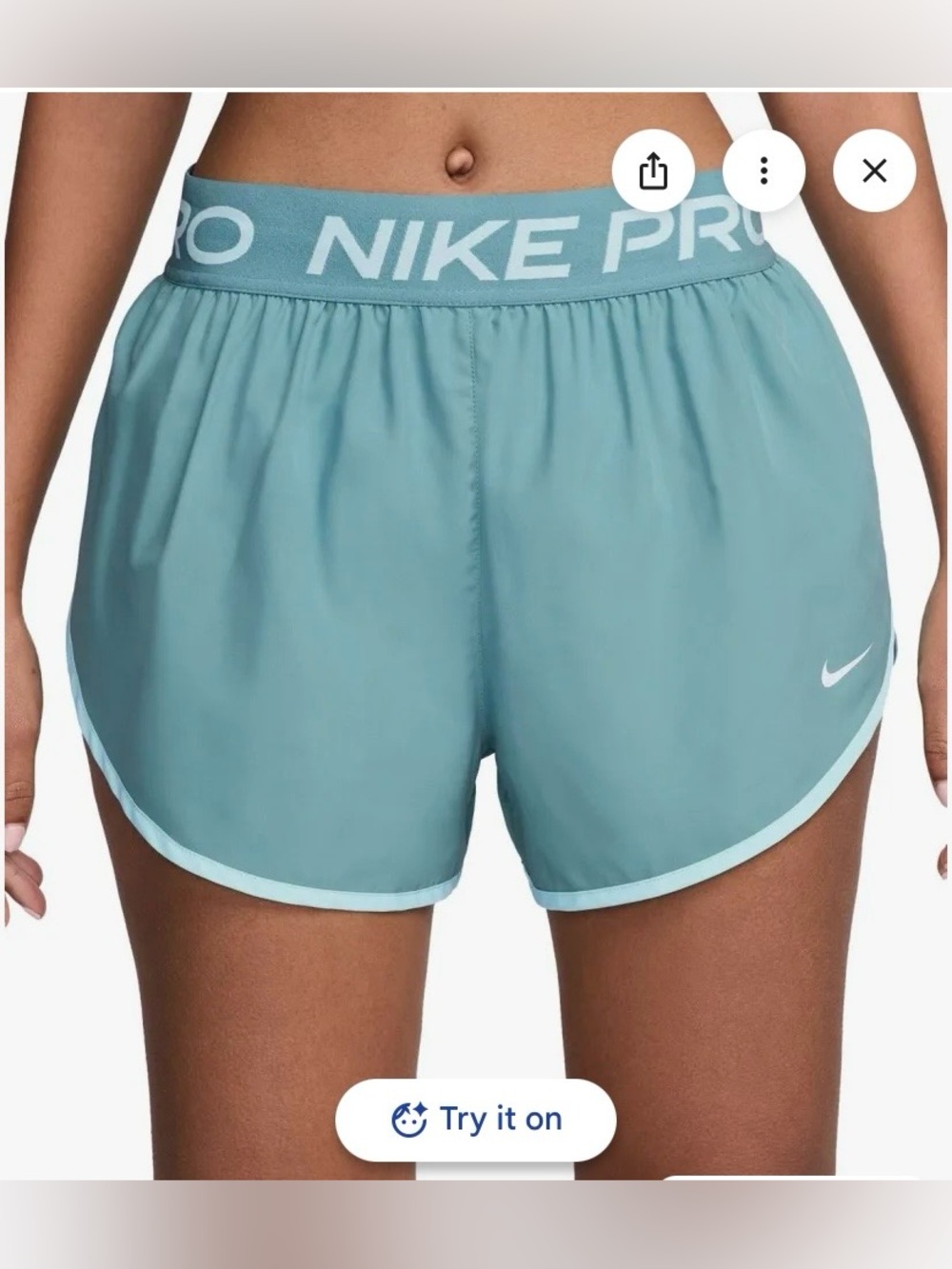 🆕 Nike Women's Pro Tempo Mid-Rise Dri-FIT Shorts. Size XL. NWT